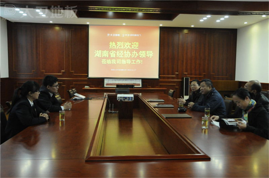押球(中国)一站式服务平台地板董事长蒋卫与湖南经协办领导开展座谈会.jpg